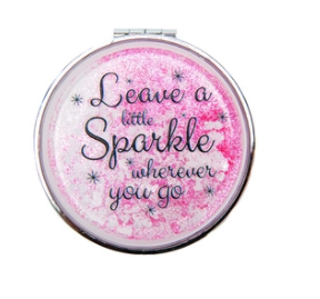 Mad Ally Compact Mirror- Leave a Little Sparkle