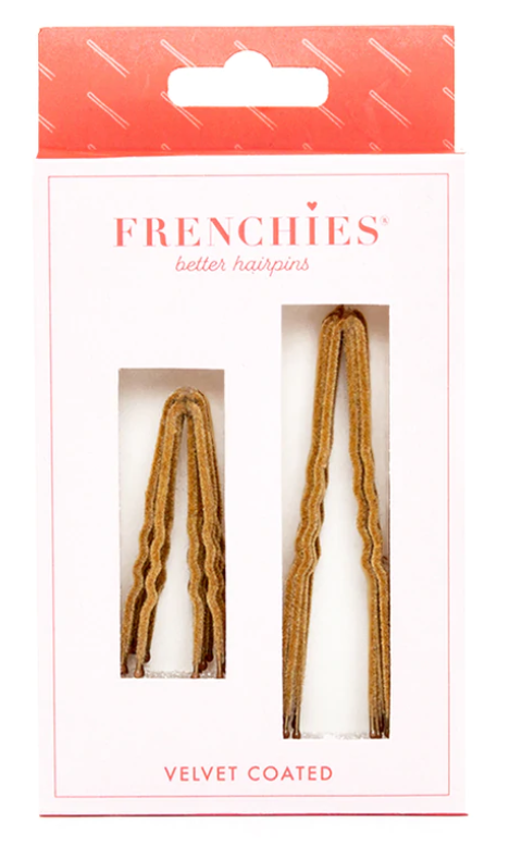FRENCHIES Velvet Hairpins - BLONDE
