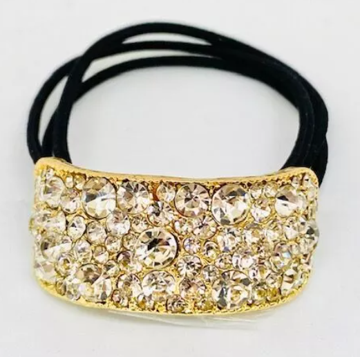 Charlize Crystal Pony Tail Cuff - GOLD