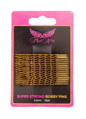 Mad Ally Super Strong Bobby Pins - 3 colours to choose