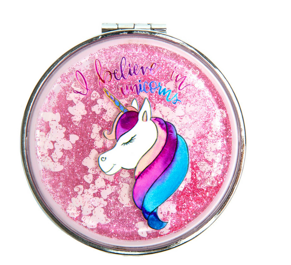 Mad Ally Compact Mirror - Unicorn Believer Pink
