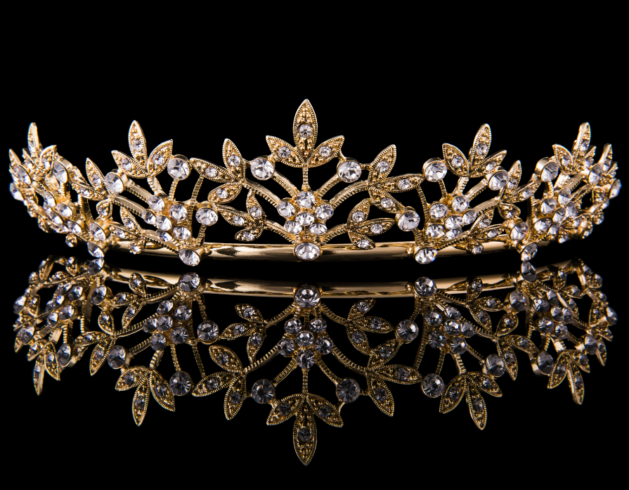 Mad Ally Large Vine Tiara Gold